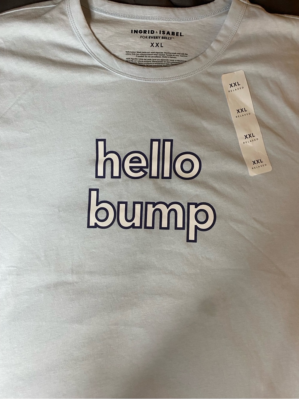 NWT Ingrid & Isabel Hello Bump Maternity T-Shirt – XXL 20/22